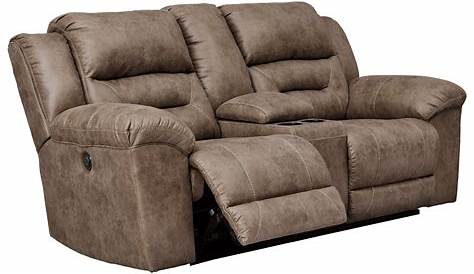 Sure Fit Brown Stretch Faux Leather Recliner Slipcover in Brown (As Is