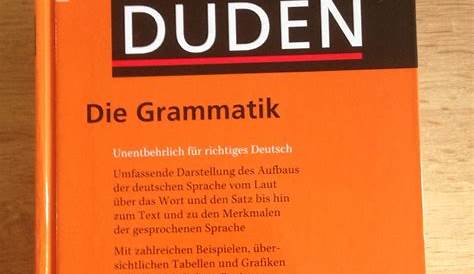 Duden Deutsch Grammatik