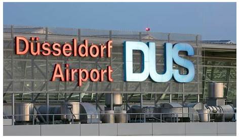 Stock Image of "Aerial view, Terminal A, B and C, Duesseldorf Airport