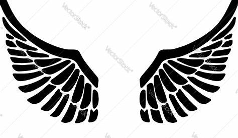 Eagle Spread Wings Silhouette : Feather clip art black and white