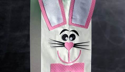 Easter Bag Decorating Ideas Diy Goodie With Paper Bunnies Consumer Crafts