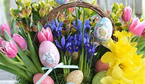 Easter Basket Arrangements Bunny Floral Arrangement Floral Flower