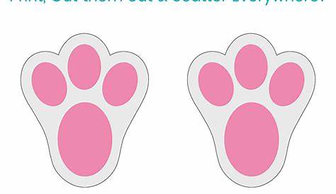 Easter Bunny Footprints Printable