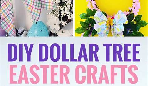 Easter and spring DIY decor done with Dollar Tree And Michaels supplies
