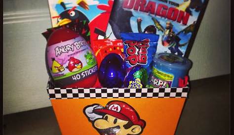 Easter Ideas Kids Basket Mario Themes Gift