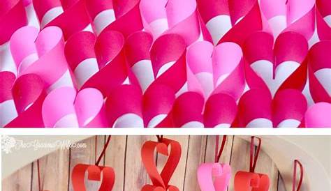 Easy Homemade Valentine Garland Decorations For Kids Diy 's Day Felt Heart