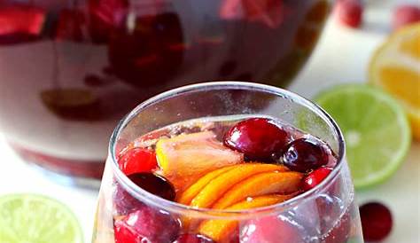Easy Sangria! Perfect for cocktail parties because you can make it in