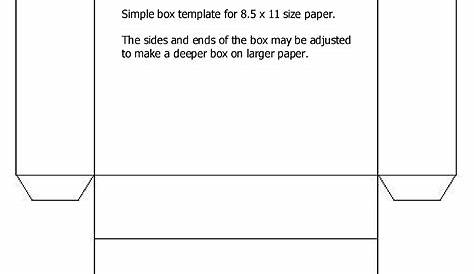 Easy Printable Box Template