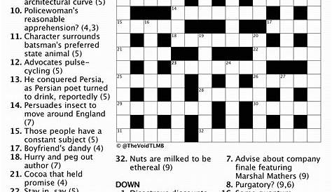 Printable Pop Culture Crossword Puzzles - Printable World Holiday