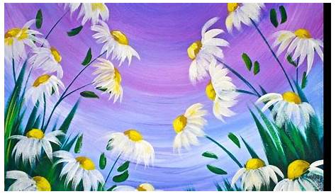 Easy Spring Painting Stroll … With Images Simple Acrylic Canvas