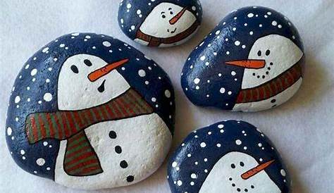 Easy Winter Rock Painting Ideas
