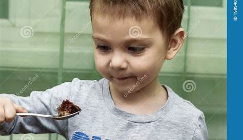 Eating 2 Year Old Chocolate Baby Stock Photo Image Of Young 68700630
