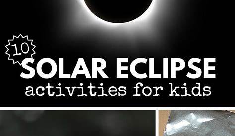 Eclipse Solar 2017 Activities For Kids Worksheets And Crafts The