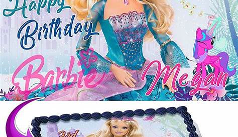 Custom Order Edible Birthday Cake and Cupcake Topper – Edible Prints On