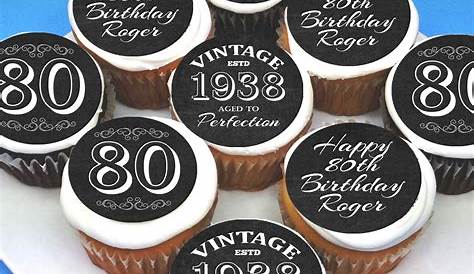 Photo Personalised Mini Edible Cupcake Toppers - Pre-cut Sheet of 30