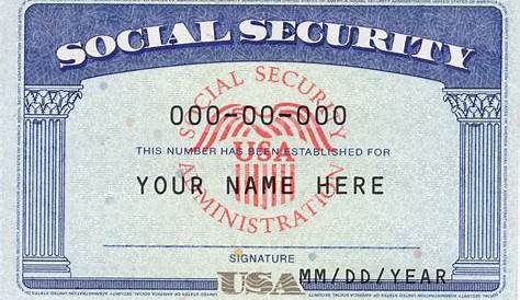 Editable Social Security Card Template Pdf