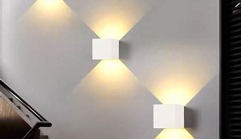 Apliques de pared Modernos, 8W Blanco LED Lamparas de pared Aluminio
