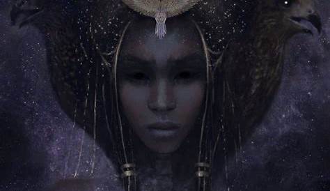 Egyptian Goddess Nuit Nut 8 X 10 Of The Night Sky