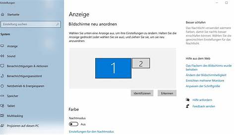 Windows 10 - Zweit Bildschirm wird als Hauptbildschirm erkannt, obwohl
