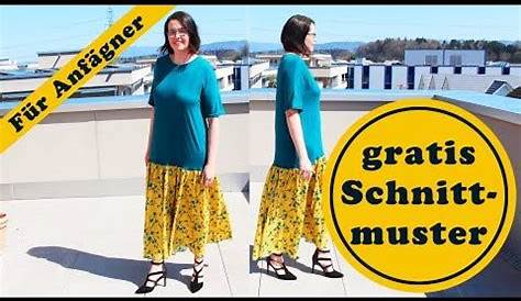 Kleid nähen - ohne Schnittmuster / how to sew an easy dress - YouTube