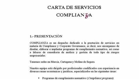 Ejemplo De Carta De Ofrecimiento De Servicios Profesionales Financial