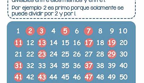 Cuáles son las características de los números primos - Curiosidades.info