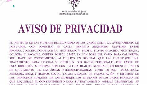 AVISO PRIVACIDAD