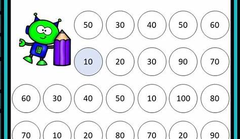 Diseños de números de 10 en 10 para enseñar a nuestros alumnos para