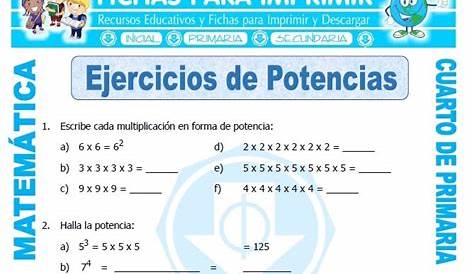 Potenciación - Ficha interactiva | School activities, Math teacher