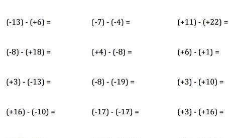 Clases de Matematicas: Modulo 1 - Operaciones de Números enteros: Resta