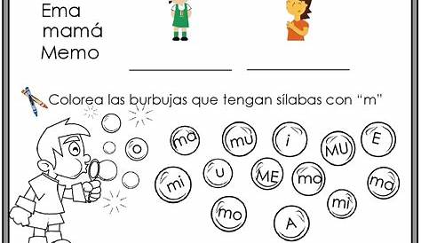 En un rincón de mi aula de Infantil: Fichas de lectoescritura