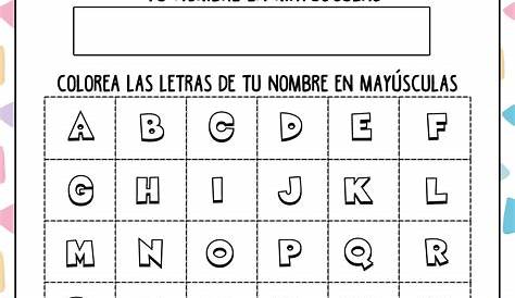 Aprender a escribir el nombre | Fichas de Caligrafía