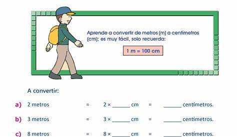 Medidas de Longitud - segundo grado – Primaria - BONITO PARA IMPRIMIR