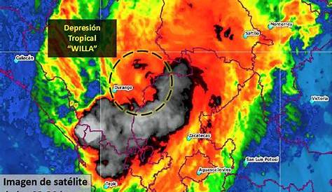 EL TIEMPO Y CLIMA EN DURANGO: MAPAS DE LLUVIA Y TEMP EN 24 HRS