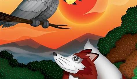 El cuervo y el zorro | The crow and the fox on Behance