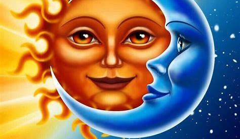 Luna y sol | Moon stars art, Moon painting, Moon art