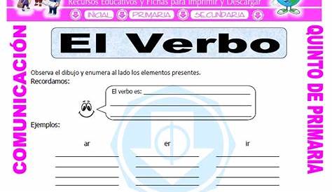 Actividad interactiva de El verbo para primero de primaria. Puedes