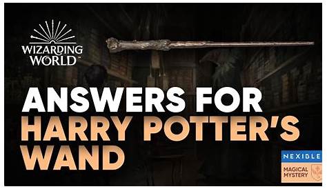 Elder Wand Wizarding World Quiz Answers Universal Of Harry Potter Ollivander's Interactive