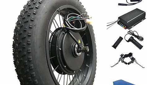 36V 750W 20"/ 24" Front Fat Tire Electric Bike eBike Conversion Kit w