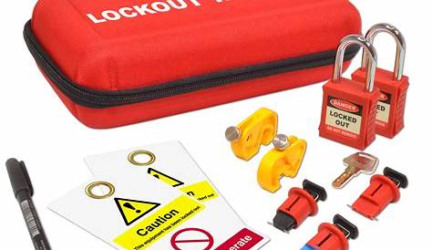 ABILITY ONE Lockout/Tagout Kit, Filled, Electrical Lockout, Tool Box