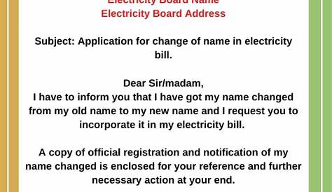 Sample Complaint Letter Electricity Bill - mentor