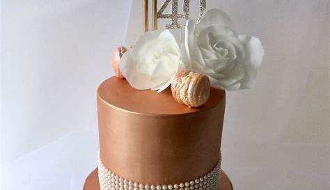 Elegant 40Th Birthday Cake - CakeCentral.com