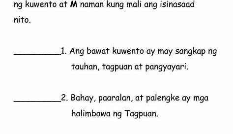 Elemento Ng Maikling Kwento Worksheet Hot Sex Picture | Hot Sex Picture