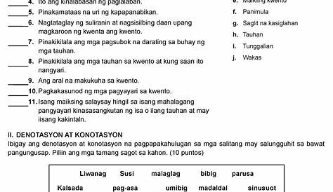 Pangatnig Quiz 2022 2023 I Elemento Ng Maikling Kwento Hanapin Sa - Vrogue