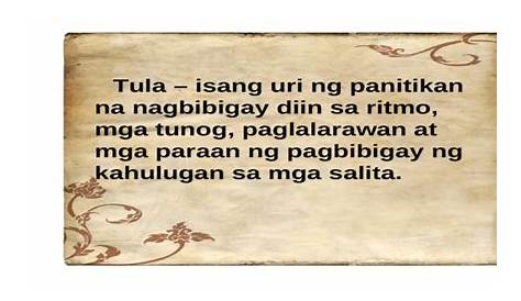 Elemento Ng Tula - [PPT Powerpoint]