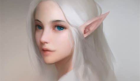white hair elf - Google Search | Character portraits, Female portraits