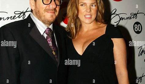 Elvis Costello and Wife Light Yule Tree - Celebrity Circuit - Pictures