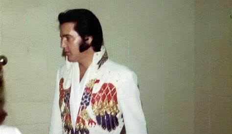Elvis in his American Eagle suit with original belt before his show (8: