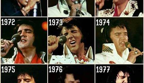 Elvis Presley over the years