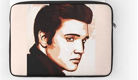 Elvis | Black 1975 - Elvis Presley - Laptop Case | TeePublic